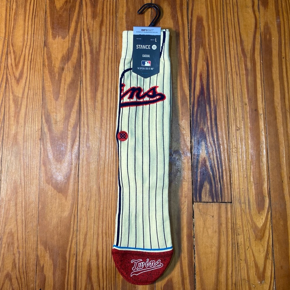 Stance MLB Twins Casual Combed Cotton Blend Socks Baseball